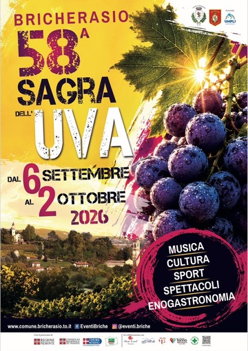 Uva, carri e sapori: Bricherasio brinda alla sua Sagra