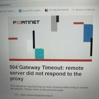 Problemi per il sito Vesta