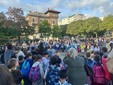 Gli studenti della scuola Coppino vanno in aula a piedi
