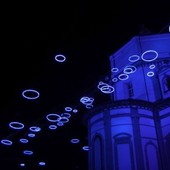 La Luce d'Artista Spiriti Blu di Rebecca Horn al Monte dei Cappuccini