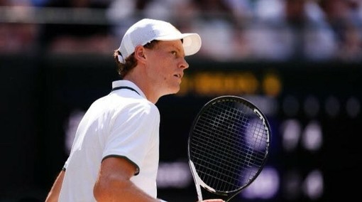 Jannik Sinner durante il torneo di Wimbledon Jannik Sinner durante il torneo di Wimbledon