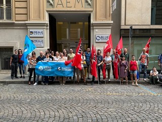 Sciopero e presidio dei sindacati
