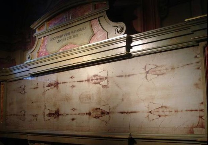 Immagine di archivio della Sacra Sindone Immagine di archivio della Sacra Sindone