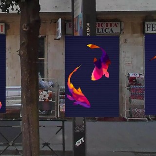 Via Borgaro si colora: dieci nuove serrande artistiche a tema animale