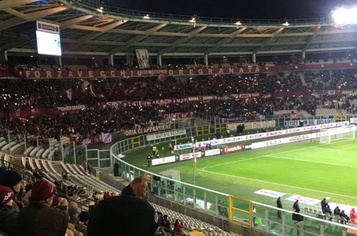 Una immagine della curva maratona dello stadio Olimpico-Grande Torino Una immagine della curva maratona dello stadio Olimpico-Grande Torino
