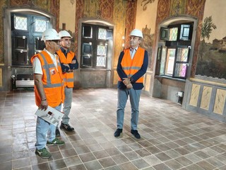 Sopralluogo al cantiere del Borgo Medievale Sopralluogo al cantiere del Borgo Medievale