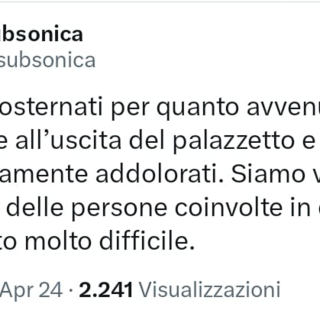 tweet subsonica