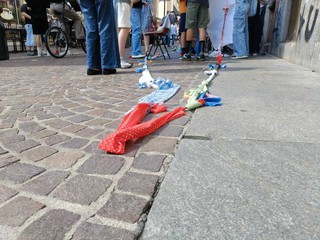 Iniziativa con le scuole in via Sant'Ottavio