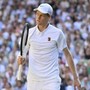 Una immagine di Jannik Sinner nel recente torneo di Wimbledon