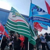 Sciopero dei lavoratori della Lidl a Torino