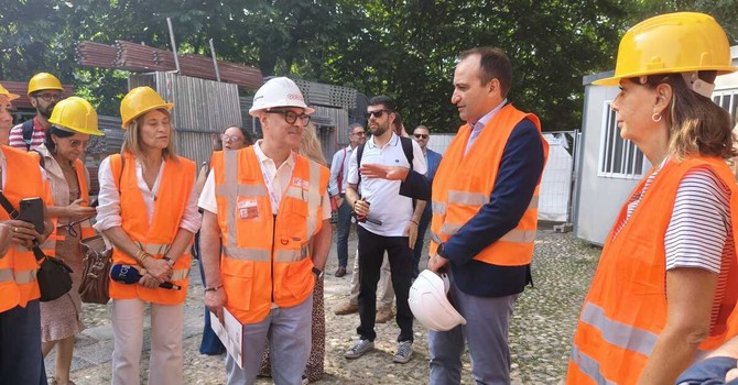 Sopralluogo al cantiere del Borgo Medievale Sopralluogo al cantiere del Borgo Medievale