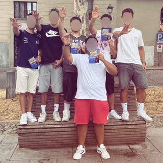 Il saluto romano a Biella