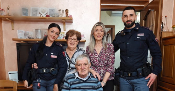 L'anziano ritornato a casa