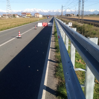 Lavori in corso per la messa in sicurezza della SP82 Chivasso–Montanaro