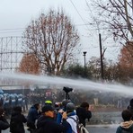 Scontri al corteo di Aska