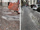 Rifatta poco più di 6 mesi fa, la strada è di nuovo un colabrodo