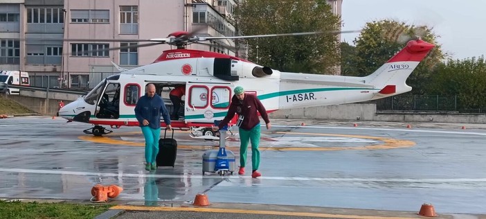 L'intervento dei medici anche grazie all'uso dell'elicottero L'intervento dei medici anche grazie all'uso dell'elicottero