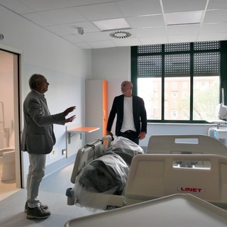 Livio Tranchida in visita ai cantieri degli ospedali Molinette e Cto di Torino