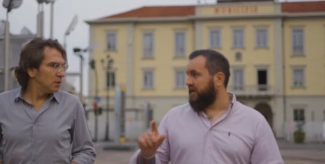 Il sindaco Giampiero Tolardo e l'assessore Fiodor Verzola