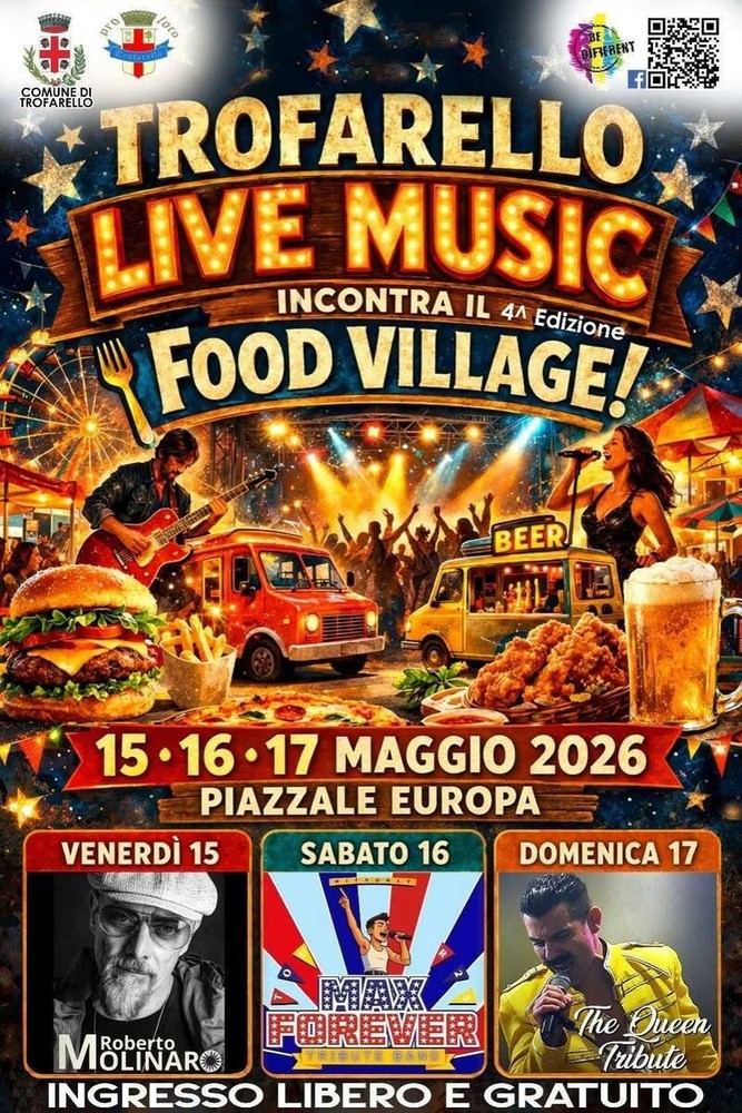 La locandina dell'edizione 2026 di Trofarello Live Music