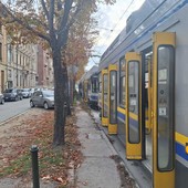Guasto ai freni blocca il 16: tram fermi in coda lungo corso Luigi Einaudi Guasto ai freni blocca il 16: tram fermi in coda lungo corso Luigi Einaudi