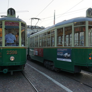 Tram storico di GTT in piazza Castello