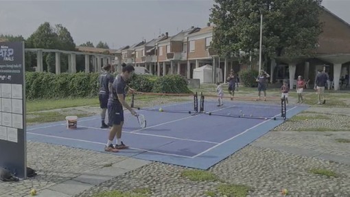 Tennis in piazza: dopo il centro, racchette e palline si spostano in zona Falchera