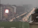 Acqua dal cielo e piazza Baldissera diventa imbuto: traffico paralizzato per un paio di ore