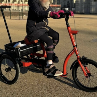 Ritrovata la bici sottratta a Olly, bambina di otto anni con problemi motori