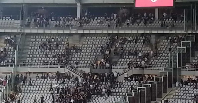 Il settore che ospita i tifosi della Juventus Il settore che ospita i tifosi della Juventus