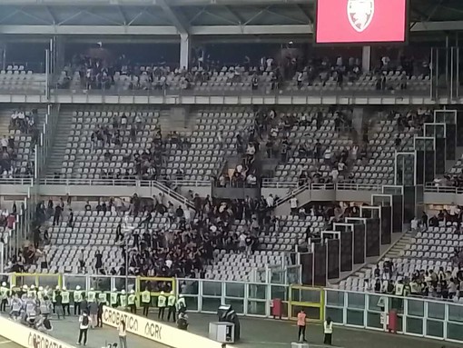 Il settore che ospita i tifosi della Juventus