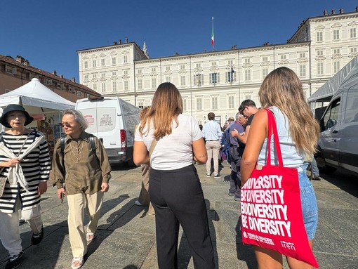 Una immagine di Terra Madre 2026 nel centro di Torino Una immagine di Terra Madre 2026 nel centro di Torino