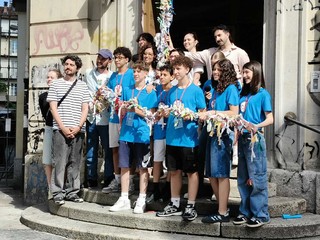 Iniziativa con le scuole in via Sant'Ottavio