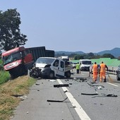 Incidente lungo la Torino-Aosta