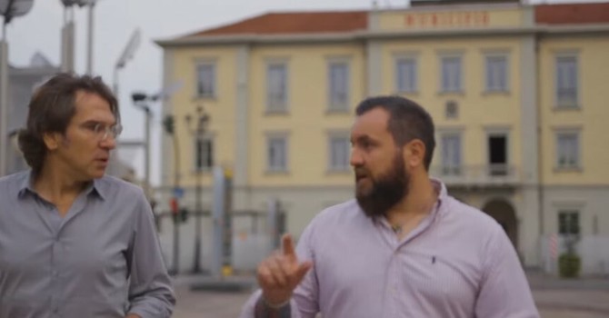 Il sindaco Giampiero Tolardo e l'assessore Fiodor Verzola