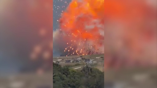 Roma, esplode stabilimento di munizioni a Colleferro Roma, esplode stabilimento di munizioni a Colleferro