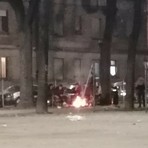 Raid, fuochi e devastazioni ai giardini Alimonda Raid, fuochi e devastazioni ai giardini Alimonda