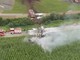 Incidente Freccia Tricolore, ecco i resti dell'aereo subito dopo l'impatto: il VIDEO del drone