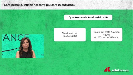 Scocchia (Illy) ad AdnFinance: "Da gennaio rischio tazzina di caffè più cara, oggi 1,25 euro in media" Scocchia (Illy) ad AdnFinance: "Da gennaio rischio tazzina di caffè più cara, oggi 1,25 euro in media"