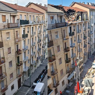 Prima e dopo l'esplosione: ecco come appariva la casa di via Nizza 389