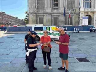 Vigili anti truffe nelle vie di Torino Vigili anti truffe nelle vie di Torino