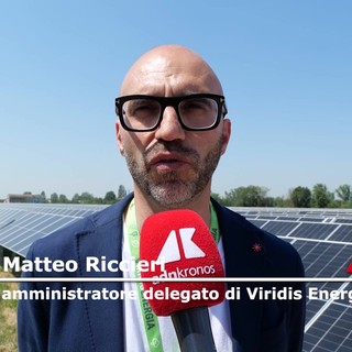 Energia: Riccieri (Viridis), 'a Poviglio fotovoltaico che produce circa 16 GWh l'anno di energia elettrica rinnovabile'
