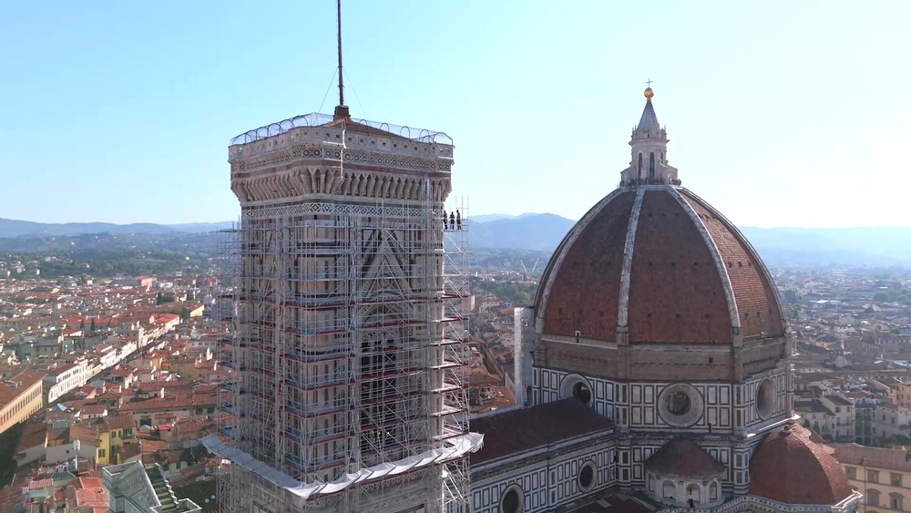 Firenze, al via il restauro del Campanile di Giotto – Le immagini dall'alto Firenze, al via il restauro del Campanile di Giotto – Le immagini dall'alto