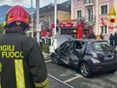 Borgone di Susa, scontro tra auto e treno: i Vigili del fuoco portano in salvo il conducente