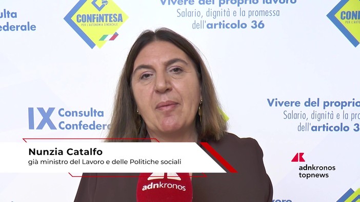 Lavoro, ex ministro Catalfo: "Garantire quanto previsto dall'articolo 36" Lavoro, ex ministro Catalfo: "Garantire quanto previsto dall'articolo 36"