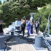 Il maltempo danneggia la Nave Puglia al Vittoriale, il sopralluogo di Giuli Il maltempo danneggia la Nave Puglia al Vittoriale, il sopralluogo di Giuli
