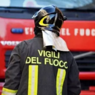 Angrogna: container in fuoco vicino alla Vaccera