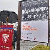 Venaria onora la memoria degli Invincibili: inaugurato il piazzale Grande Torino