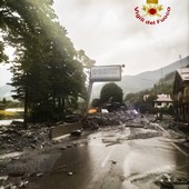 Una immagine del nuovo disastro avvenuto a Bardonecchia