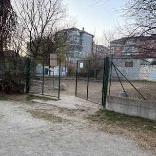 L'area cani di via Pinchia